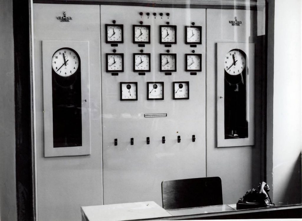 Centrala de ceasuri – anii ‘60