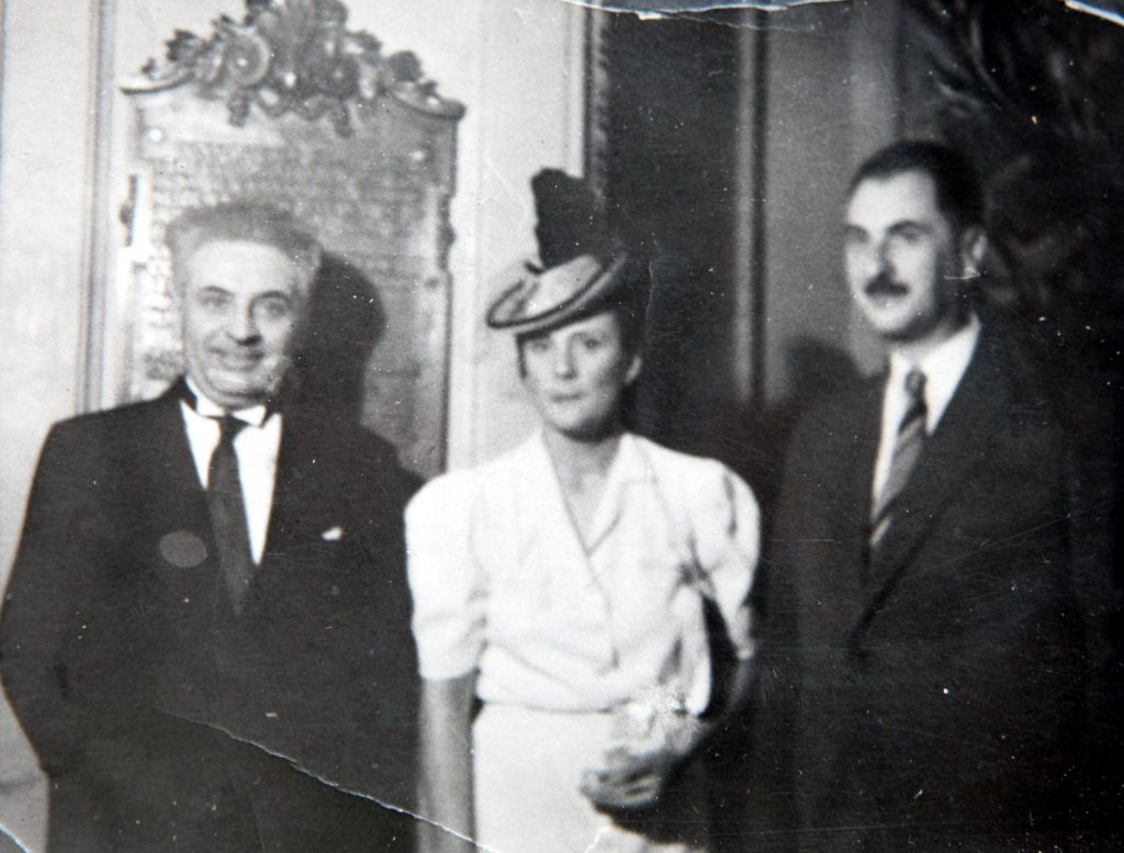 P. Papacostea, Elena Brătianu şi Gh. Brătianu; sursa: marturisitorii.ro